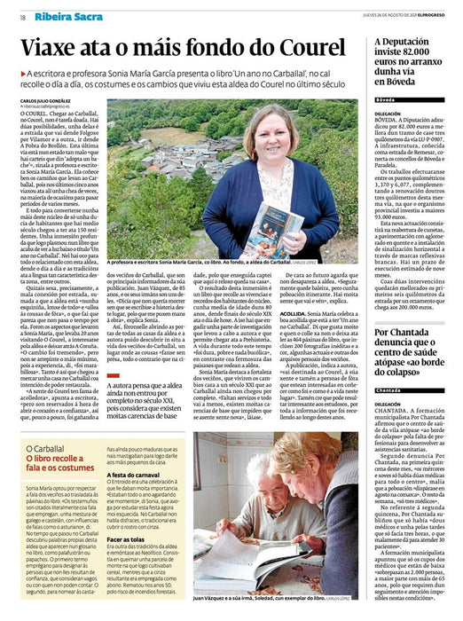 UN ANO NO CARBALLAL. DENDE A VIDA TRADICIONAL AOS NOVOS TEMPOS NO COUREL