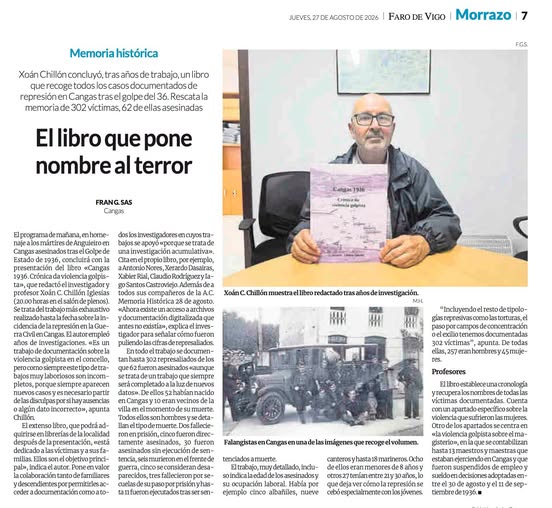 CANGAS 1936. CRÓNICA DA VIOLENCIA GOLPISTA
