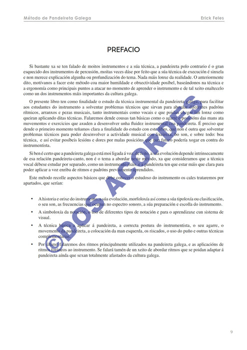 MÉTODO DE PANDEIRETA GALEGA