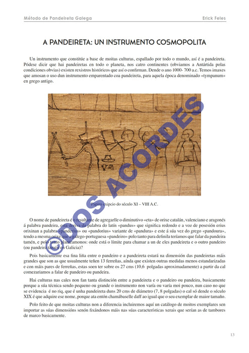 MÉTODO DE PANDEIRETA GALEGA