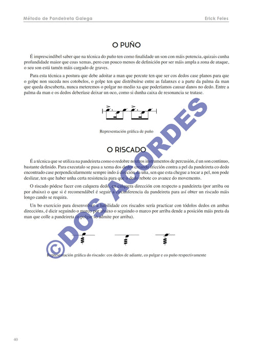 MÉTODO DE PANDEIRETA GALEGA