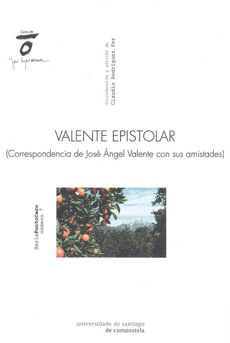 VALENTE EPISTOLAR. (CORRESPONDENCIA DE JOSÉ ÁNGEL VALENTE CON SUS AMISTADES)