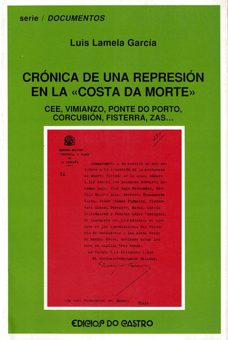 CRÓNICA DE UNA REPRESIÓN EN LA COSTA DA MORTE