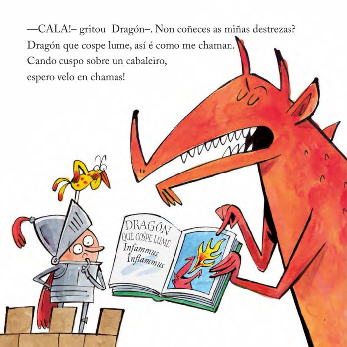 O DRAGÓN CO TRASEIRO EN CHAMAS
