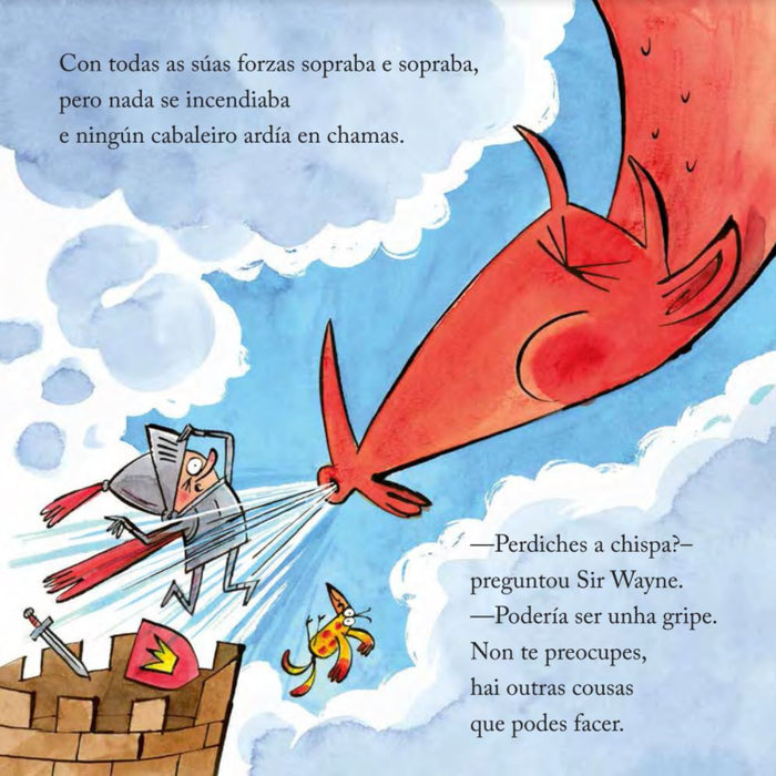 O DRAGÓN CO TRASEIRO EN CHAMAS
