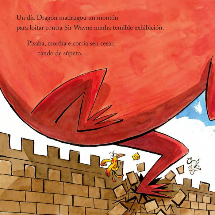 O DRAGÓN CO TRASEIRO EN CHAMAS